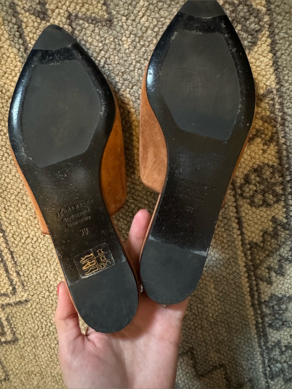 Jenni Kayne Brown Suede Mules - Picture 5 of 6